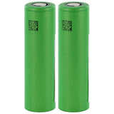 BUNDLE: 2 x Sony MuRata VTC5 INR 18650 2600mAh 3.6V Unprotected High-Drain 30A Flat Top Batteries