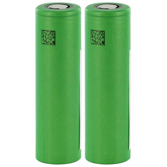 BUNDLE: 2 x Sony MuRata VTC5 INR 18650 2600mAh 3.6V Unprotected High-Drain 30A Flat Top Batteries