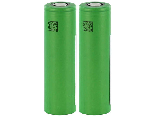 BUNDLE: 2 x Sony MuRata VTC5 INR 18650 2600mAh 3.6V/3.7V Unprotected High-Drain 20A Flat Top Batteries