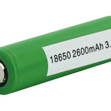 BUNDLE: 2 x Sony MuRata VTC5 INR 18650 2600mAh 3.6V Unprotected High-Drain 30A Flat Top Batteries