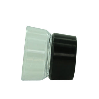 10x Plastic Magnifier Eye Loupe (Black & Clear)