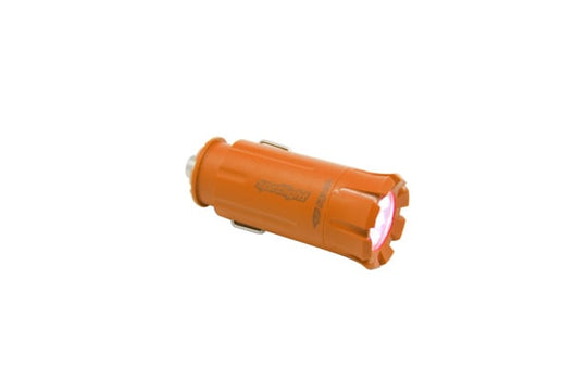 Spotlight Throttle 12V Rechargeable LED Flashlight - Orange