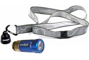 Spotlight Deluxe Kit with Spotlight Turbo LED Flashlight and Spotlight Keychain - Lil Mule Blue (SPOT-8704)