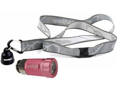 Spotlight Deluxe Kit with Spotlight Turbo LED Flashlight and Spotlight Keychain - Pink Caddy (SPOT-8705)