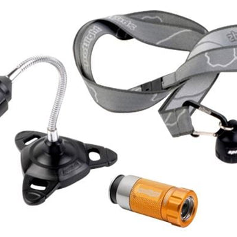 Spotlight Handymate Kit with Spotlight Turbo LED Flashlight and Keychain and Fender Friend - Hazard County Orange (SPOT-9201)