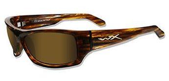 Wiley X Slik Street Sunglasses Rx Ready with High Velocity Protection - Frame with Polarized Bronze - Gloss Tortoise Lens Kit (SSSLK4)