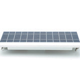 STKR EZ Solar Home Security Gutter Mounted LED Floodlight - 600 Lumens - Uses Built-in 2000mAh Li-ion Battery Pack