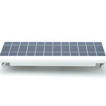 STKR EZ Solar Home Security Gutter Mounted LED Floodlight - 600 Lumens - Uses Built-in 2000mAh Li-ion Battery Pack