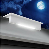 STKR EZ Solar Home Security Gutter Mounted LED Floodlight - 600 Lumens - Uses Built-in 2000mAh Li-ion Battery Pack