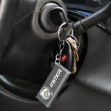 STKR SlimJimmy USB-C Rechargeable LED Keychain Flashlight - 400 Lumens - Uses Built-in 300mAh Li-ion Battery Pack - Red or Grey