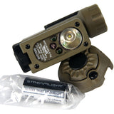 Streamlight Sidewinder Compact Hands-Free Flashlight - Military Model: White C4, Red, Blue, IR LEDs - 55 Lumens - Includes 1 x CR123A and Helmet Mount (14101)