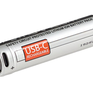 Streamlight 22101 SL-B26 18650 2600mAh 3.7V Protected Lithium Ion (Li-Ion) Button Top Battery With Built-In USB-C Port