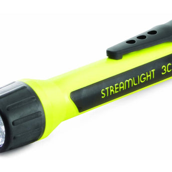 Streamlight 3C ProPolymer Flashlight - 10 x LEDs - 85 Lumens - Class I Div 1 - Uses 3 x C Cells - Black (33302) or Yellow (33202)