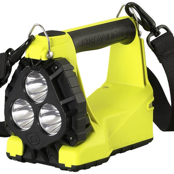 Streamlight Vulcan 180 Firefighting Lantern - 3 x C4 LEDs - 1200 Lumens - Includes 8800mAh Li-Ion Battery Pack - AC/DC, 12V DC Direct Wire Charger, or No Charger - Regular or Quick Release Shoulder Strap -  Orange or Yellow