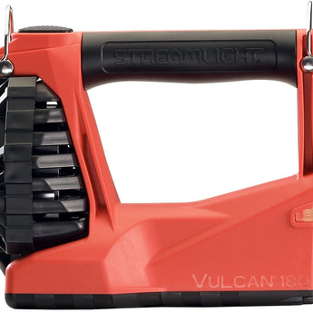 Streamlight Vulcan 180 Firefighting Lantern - 3 x C4 LEDs - 1200 Lumens - Includes 8800mAh Li-Ion Battery Pack - AC/DC, 12V DC Direct Wire Charger, or No Charger - Regular or Quick Release Shoulder Strap -  Orange or Yellow