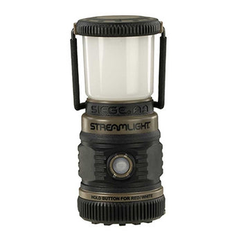 Streamlight 44941 Siege AA Coyote Ultra-Compact Floating LED Lantern - 1 x C4 White LED and 2 x C4 Red LEDs - 200 Lumens - Uses 3 x AA Alkaline Batteries