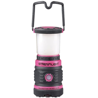 Streamlight Siege AA Pink 44944 Ultra-Compact Floating LED Lantern - White and Red LEDs - 200 Lumens - Uses 3 x AAs