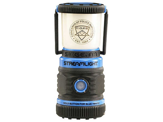 Streamlight 44949 Siege AA Blue Ultra-Compact Floating LED Lantern - 2 x C4 Blue LEDs and 1 x C4 White LED - 200 Lumens - Uses 3 x AA Alkaline Batteries