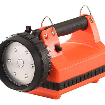 Streamlight E-Flood LiteBox Rechargeable Lantern - Standard, Vehicle Mount or Power Failure System - With or Without Charger - 6 x C4 LEDs - 615 Lumens - Includes 6V 12Ah SLA - Orange or Yellow