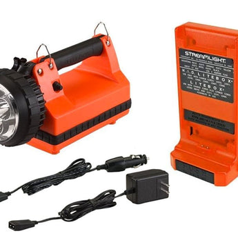 Streamlight E-Flood LiteBox Rechargeable Lantern - Standard, Vehicle Mount or Power Failure System - 6 x C4 LEDs - 615 Lumens - Includes 6V 12Ah SLA - Orange or Yellow - With or Without Charger