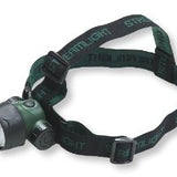 Streamlight Trident Multi-Purpose Headlamp with Optional Rubber Hard Hat Strap - 1 x C4, 2 x 5mm White and 1 x 5mm Green LEDs - 80 Lumens - Includes 3 x AAAs (61051)