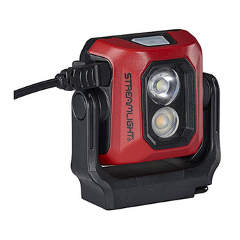 Streamlight 61510 Syclone Ultra Compact USB Rechargeable LED Worklight - 400 Lumens - Includes Built-In Li-ion Battery Pack - Red