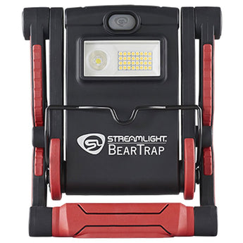 Streamlight BearTrap Rechargeable LED Work Light - 2000 Lumens - 120V/100V AC - Includes 7.26V 5200mAh Li-ion Battery Pack - Red