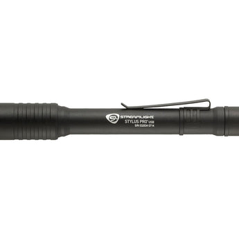 Streamlight Stylus Pro USB Rechargeable Penlight - White C4 LED - 90 Lumens - Includes Li-Ion Battery Pack - Black