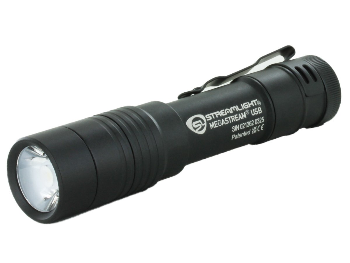 STREAMLIGHT MEGASTREAM RECHARGEABLE FLASHLIGHT - Black M66210