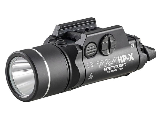 Streamlight TLR-1 HP-X LED Weapon Light - 1000 Lumens - Includes Rail Locating Keys - 2 x SL-B9 Battery Packs or 2 x CR123A - Black