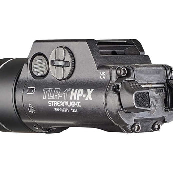 Streamlight TLR-1 HP-X LED Weapon Light - 1000 Lumens - Includes Rail Locating Keys - 2 x SL-B9 Battery Packs or 2 x CR123A - Black