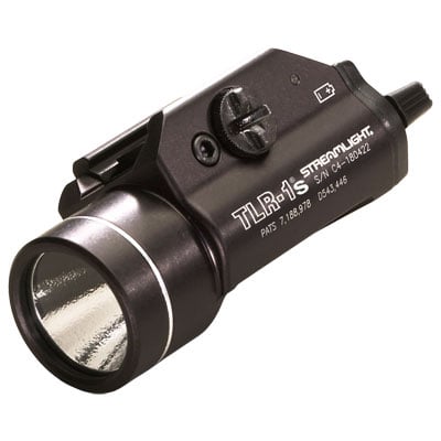 Streamlight TLR-1s Strobing LED Weapon Light - Picatinny and Glock Rail Mount - Fits Beretta 90two, S&W 99 and S&W TSW - 300 Lumens - Includes 2 x CR123As