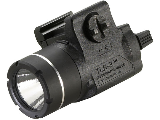 Streamlight TLR-3 Compact LED Weapon Light - Rail Locating Key Kit Fits Most Handguns or H&K USP Mounts - 125 Lumens - Includes 1 x CR2