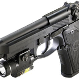 Streamlight TLR-4 Compact LED Weapon Light with Red Laser - Rail Locating Key Kit Fits Most Handguns or H&K USP Mounts - 125 Lumens - Includes 1 x CR2