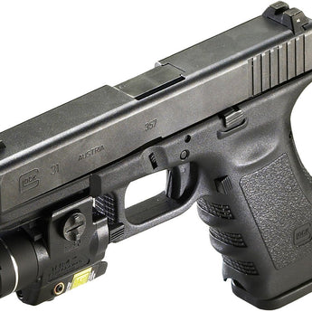 Streamlight TLR-4 Compact LED Weapon Light with Red Laser - Rail Locating Key Kit Fits Most Handguns or H&K USP Mounts - 125 Lumens - Includes 1 x CR2