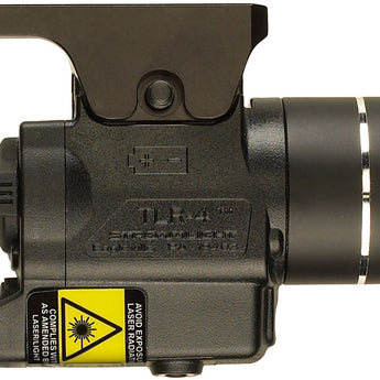 Streamlight TLR-4 Compact LED Weapon Light with Red Laser - Rail Locating Key Kit Fits Most Handguns or H&K USP Mounts - 125 Lumens - Includes 1 x CR2