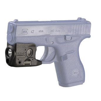 Streamlight TLR-6 Subcompact LED Pistol Light with Red Laser - Choice of Gun Mount  - 100 Lumens - Includes 2 x CR1/3Ns