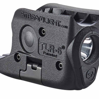 Streamlight TLR-6 Subcompact LED Pistol Light with Red Laser - Choice of Gun Mount  - 100 Lumens - Includes 2 x CR1/3Ns