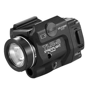 Streamlight 69410 TLR-8 Full-size and Compact LED Pistol Light with Red Laser - Rail Locating Keys - 500 Lumens - Includes 1 x CR123A - Box Packaging