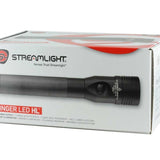Streamlight Stinger HL Rechargeable Flashlight with 120V AC/DC Cable and Piggyback Charger - C4 LED - 640 Lumens - Includes NiMH Sub-C Battery Pack - Black (75434)