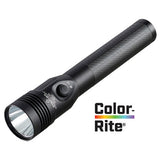 Streamlight Stinger Color-Rite Rechargeable Flashlight - 500 Lumens - 90 CRI - Includes NiMH Battery Pack - Black (75498) - No Charger or 120V AC/12V DC Charger or 120V AC/12V DC Piggyback Charger