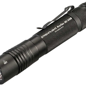 Streamlight 8805 ProTac HL USB Rechargeable Tactical Flashlight - C4 LED - 850 Lumens - Uses 2 x CR123A Lithium or 1 x Li-Ion (Included) Batteries - Various Accessories