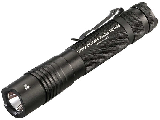 Streamlight 8805 ProTac HL USB Rechargeable Tactical Flashlight - C4 LED - 850 Lumens - Uses 2 x CR123A Lithium or 1 x Li-Ion (Included) Batteries - Various Accessories