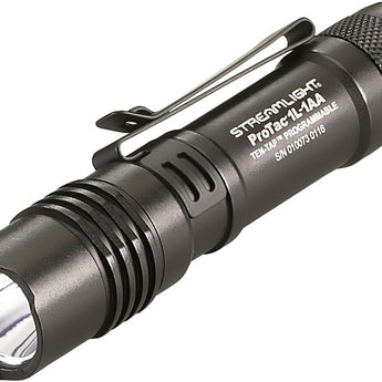 Streamlight ProTac 1L-1AA Dual Fuel LED Flashlight - C4 LED - 350 Lumens - Includes 1x CR123A and 1x AA - Black (88061) or Coyote (88073)