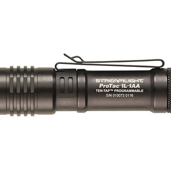 Streamlight ProTac 1L-1AA Dual Fuel LED Flashlight - C4 LED - 350 Lumens - Includes 1x CR123A and 1x AA - Black (88061) or Coyote (88073)