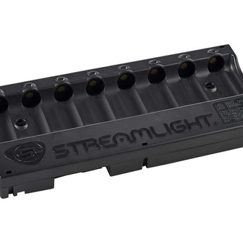 Streamlight 8-Bay 18650 Battery Bank Charger - 12V DC Cord with Bare Leads (20220) or 120V/100V AC Cord (20221)