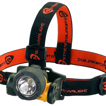 Streamlight Argo HAZ-LO Intrinsically Safe Headlamp - C4 LED - 90 Lumens - Includes 3 x AAA Alkaline, Rubber & Elastic Straps