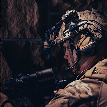 Streamlight Sidewinder Stalk LED Helmet Light - 76 Lumens - Uses 1 x CR123 or 1 x AA - Coyote - Mailer or Box Packaging - Mount Bundles Available