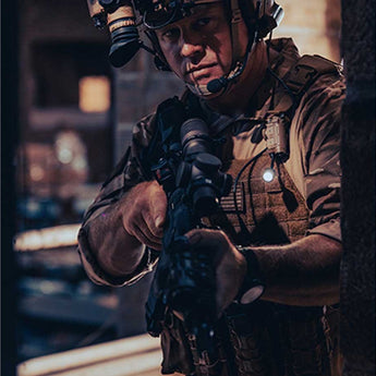 Streamlight Sidewinder Stalk LED Helmet Light - 76 Lumens - Uses 1 x CR123 or 1 x AA - Coyote - Mailer or Box Packaging - Mount Bundles Available