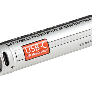 Streamlight 22102 SL-B26 USB 18650 2-Pack 2600mAh 3.7V Protected Lithium Ion (Li-Ion) Button Top Battery With Built-In USB Charger - 2-pack